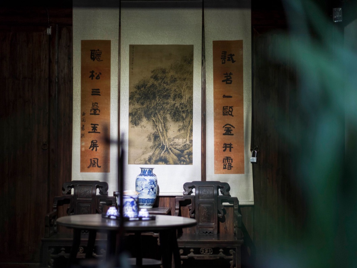 Intérieur traditionnel de la maison Jim Thompson.