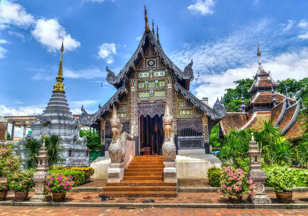 temple, architecture, building, facade, chiang mai, thailand, religion, travel, spirituality, buddhism, pagoda, stupas, temple, chiang mai, thailand, thailand,