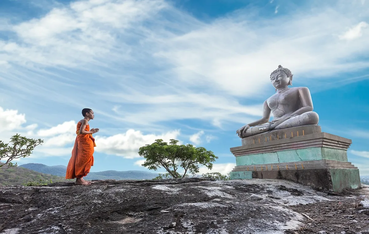 monk, buddha, statue, sculpture, buddha statue, buddhism, worship, ancient, asia, bangkok, boy, buddhist, meditation, monument, thailand, young, buddha purnima,