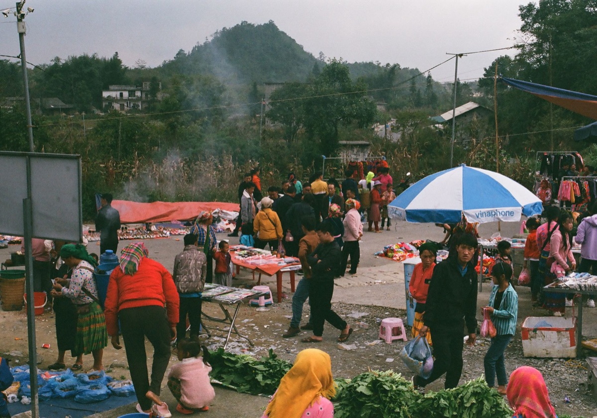 Mercado rural tailandés