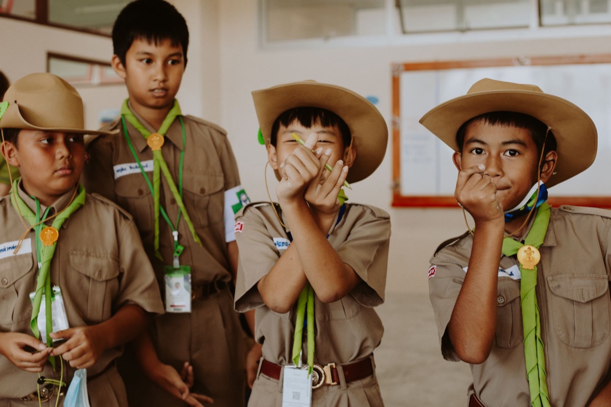 Thai elderly people in community center