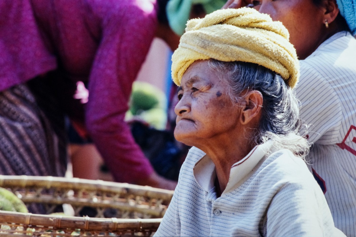 Senior citizen in Thailand, showing aging population and challenges