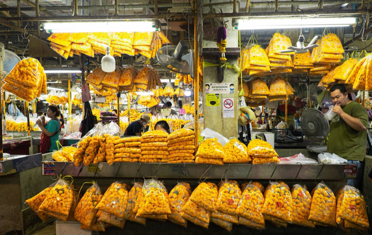 Centraal Thai marktscène, diverse etnische groepen