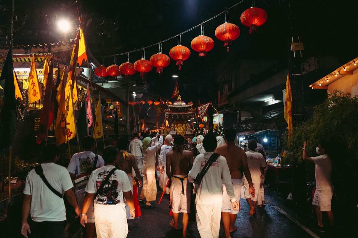 Festa tradicional da etnia Thai