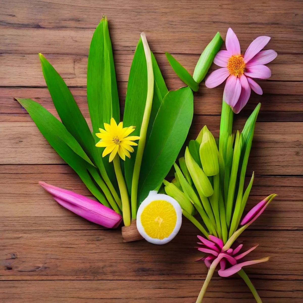 Natürliche thailändische Zutaten für die Aromatherapie von oben gesehen