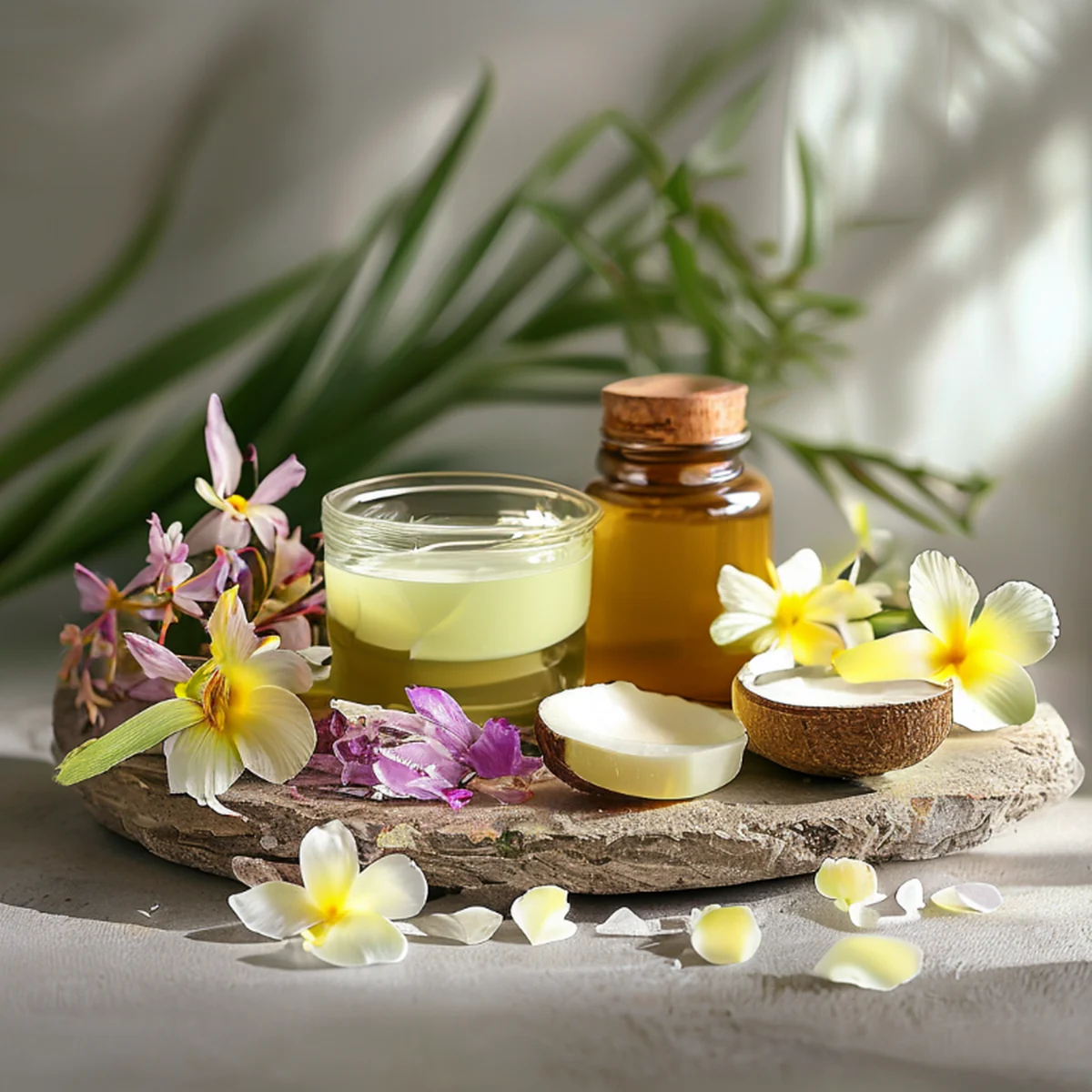 Ingredienti naturali per la cura del corpo e lo spa